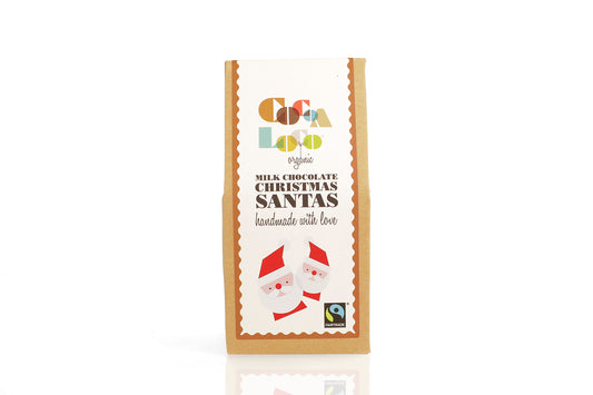 Cocoa Loco Milk Chocolate Santas 100g