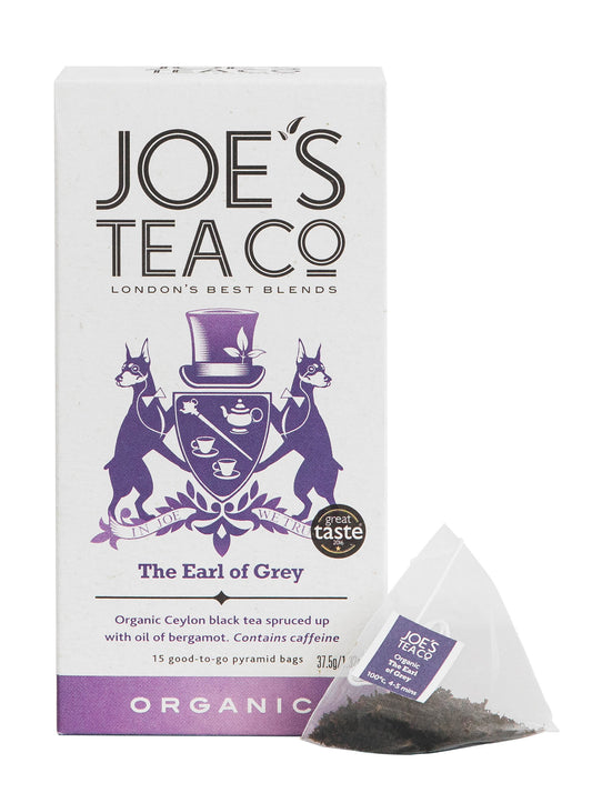 Joe's Tea Co. The Earl of Grey 15x Biodegradeable Pyramid Bags 15 bags