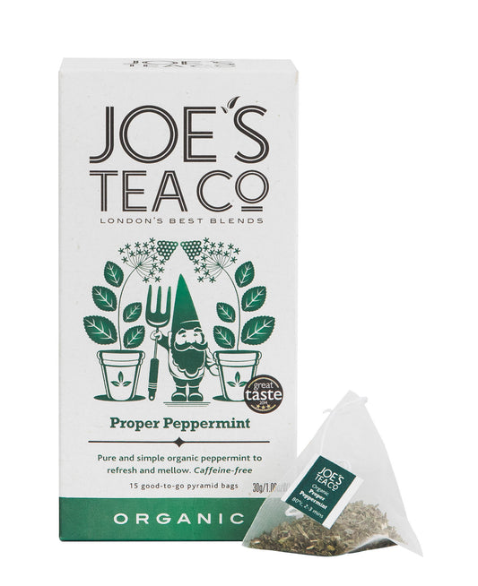 Joe's Tea Co. Proper Peppermint 15x Biodegradeable Pyramid Bags 15 bags