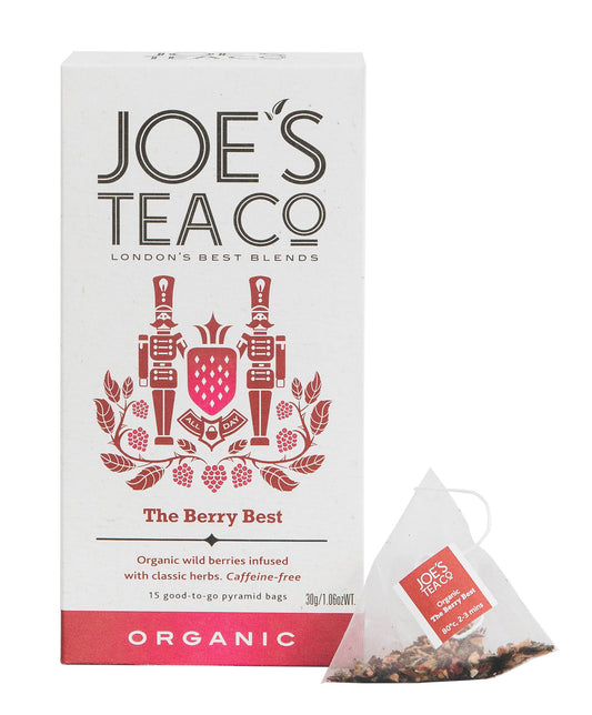 Joe's Tea Co. The Berry Best 15x Biodegradeable Pyramid Bags 15 bags