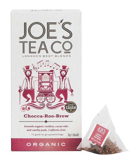 Joe's Tea Co. Chocca-roo-brew 15x Biodegradeable Pyramid Bags 15 bags