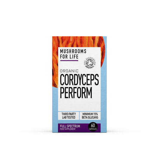 Mushrooms For Life Organic Cordyceps Perform 60 Capsules