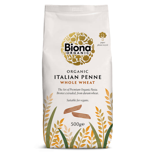 Biona Whole Wheat Penne 500g