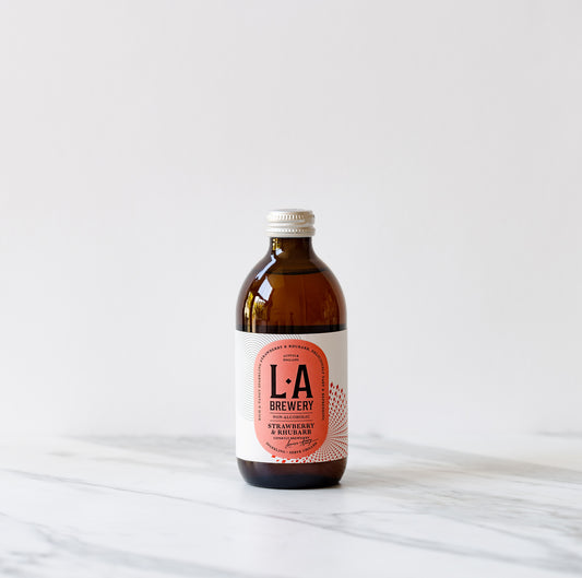 L.A Strawberry & Rhubarb Kombucha 330ml