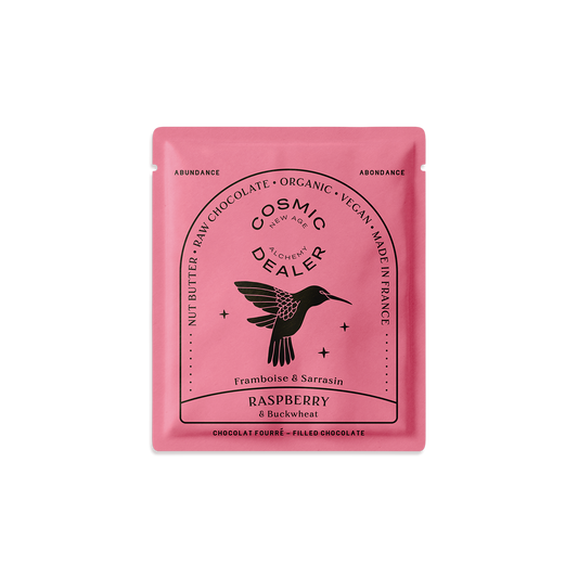 Cosmic Dealer Nut Butter Chocolate: Raspberry & Buckwheat - Abundance 20g