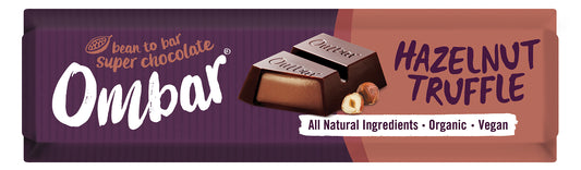 Ombar Hazelnut Truffle Filled Chocolate Bar 42g