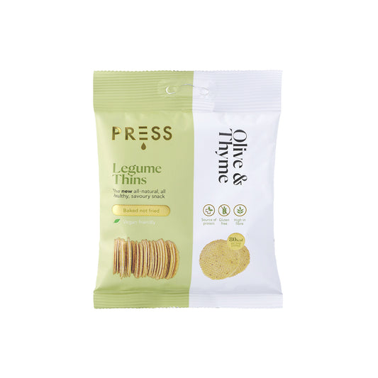 PRESS Olive & Thyme Legume Thins 20g