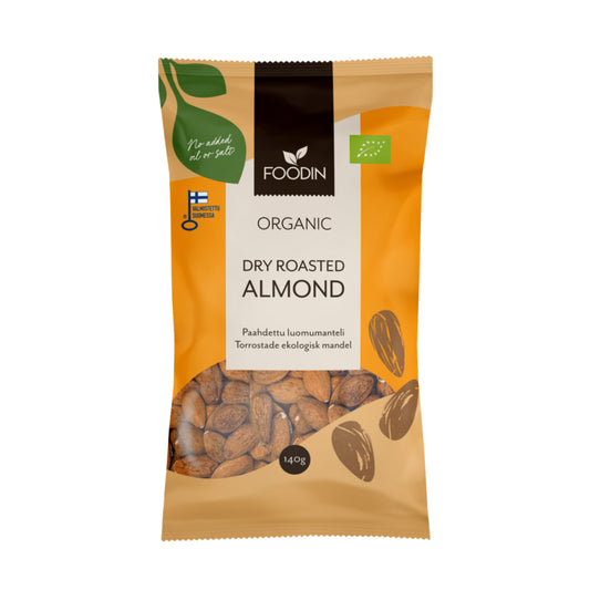 Foodin Organic Dry Roasted Almonds 140g