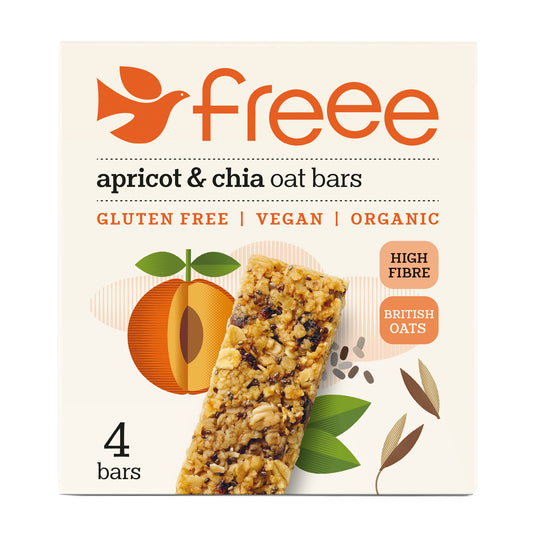 Freee Apricot & Chia Oat Bar 4x35g