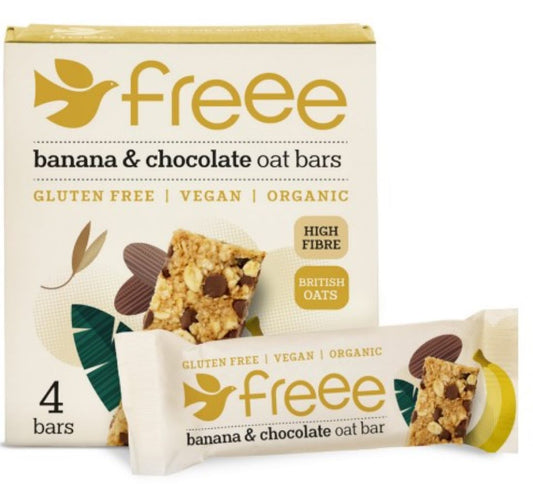 Freee Banana & Chocolate Oat Bar 4x35g