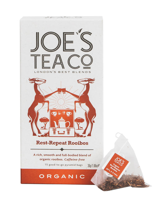 Joe's Tea Co. Rest-Repeat Rooibos 15x Biodegradeable Pyramid Bags 15 bags