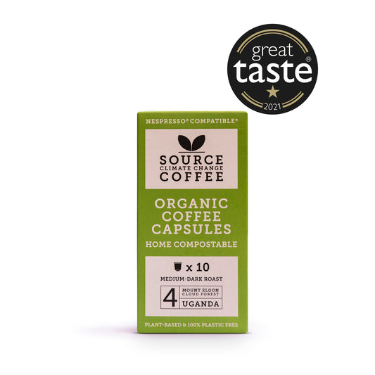 Source Organic Home Compostable Uganda Capsules 57g