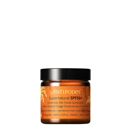 Antipodes Supernatural SPF50+ Ceramide Silk Facial Sunscreen 60ml