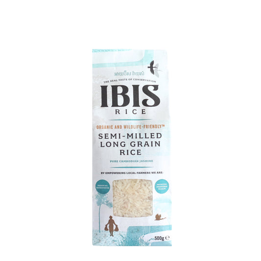 Ibis Organic Semi-milled Long Grain Jasmine Rice 500g