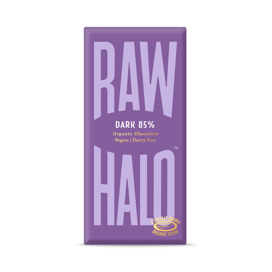 Raw Halo Dark 85% Organic Vegan Chocolate - 70g