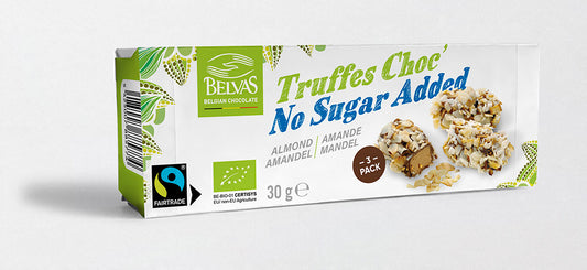 Belvas No Sugar Added Almond Chocolate Truffles (3-Pack)