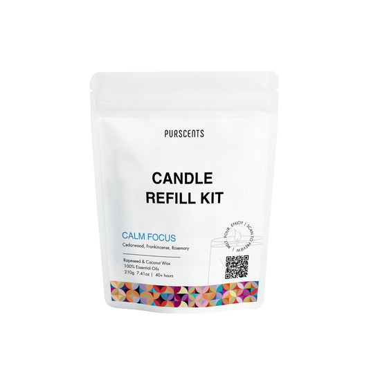 Purscents Calm Focus Candle Refill Kit 210g