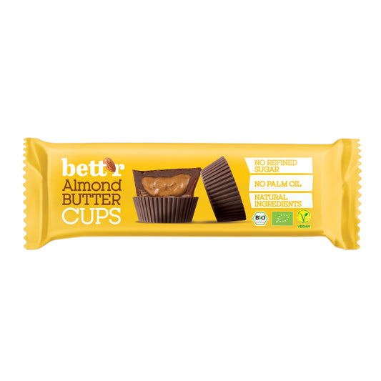 Bett’r Nut Butter Cups with Almond Cream 39g