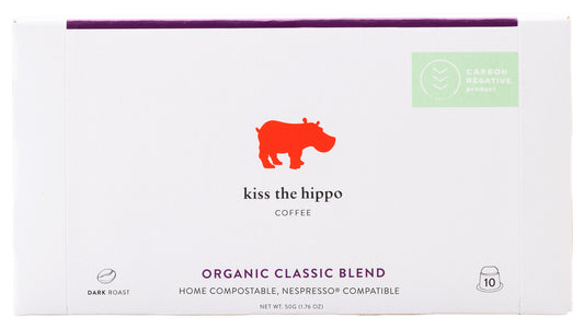 Kiss the Hippo Coffee Organic Classic Blend Pods 10 pods