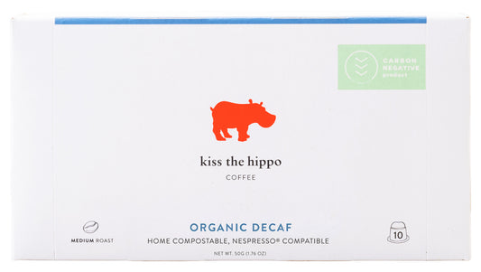 Kiss the Hippo Coffee Organic Decaf Blend Pods 10 pods