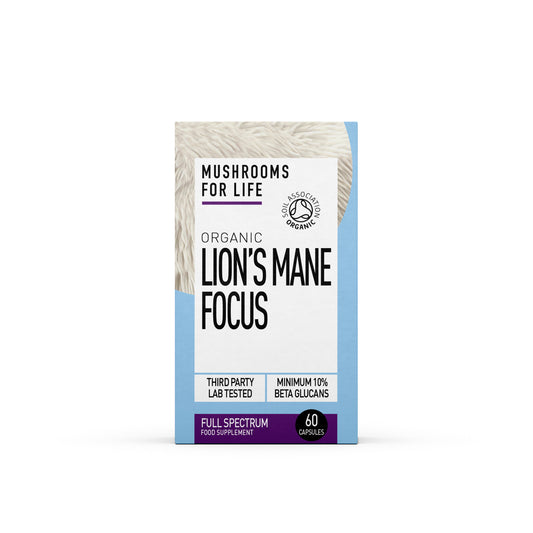 Mushrooms For Life Organic Lion's Mane Focus Optimised Blend Capsules