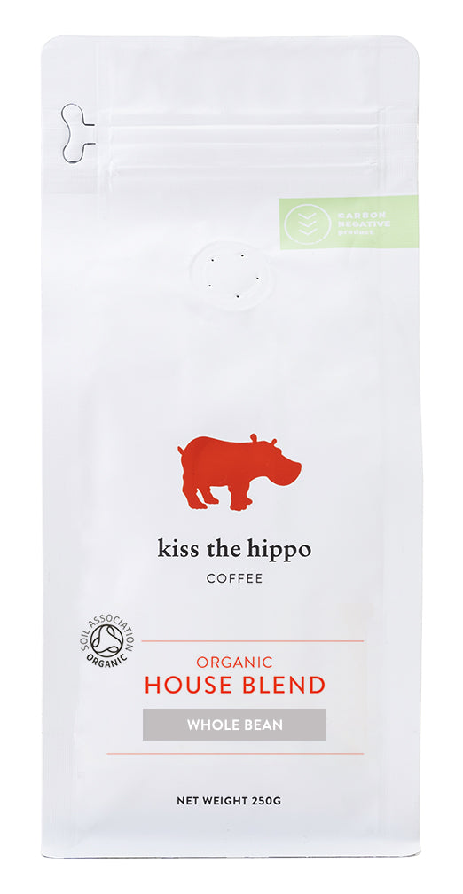 Kiss the Hippo Coffee Organic House Blend 250g (Whole Bean) 250g