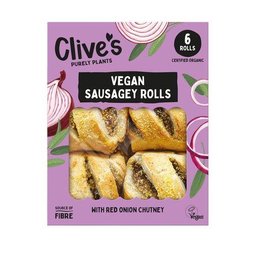 Clive's Organic Vegan Sausagey Rolls 160g