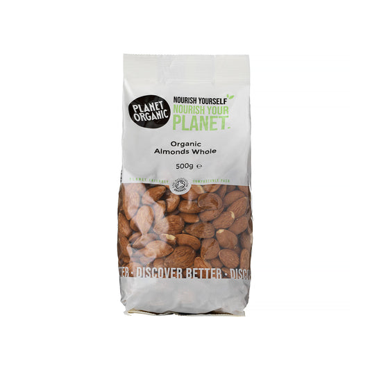 Planet Organic Almonds Whole 500g