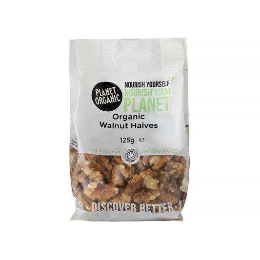 Planet Organic Walnut Halves 125g