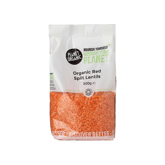 Planet Organic Red Split Lentils 500g