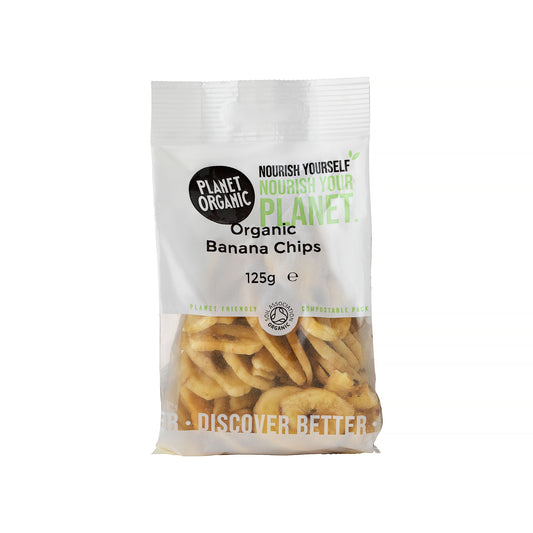 Planet Organic Banana Chips 125g