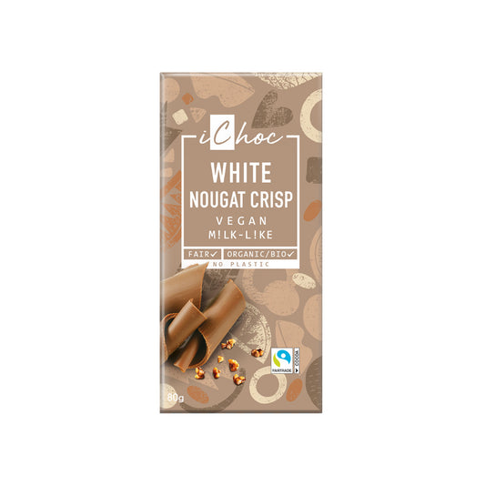 iChoc White Nougat Crisp 80g