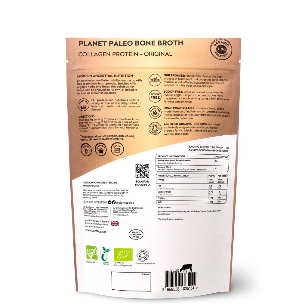 Planet Paleo Pure Bone Broth Collagen 225g