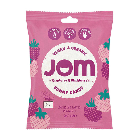 JOM Raspberry & Blackberry Sweets 70g