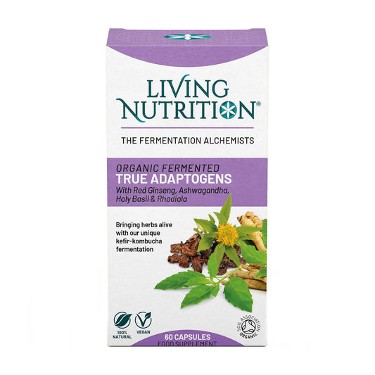 Living Nutrition Fermented True Adaptogens 60 Caps