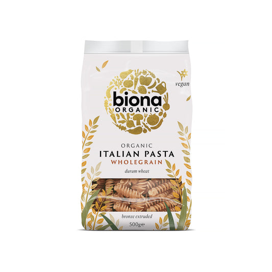 Biona Whole Wheat Fusilli 500g