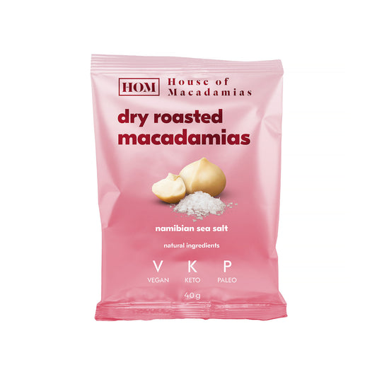 House of Macademias Macadamia Nuts Roasted with Namibian Sea Salt 40g