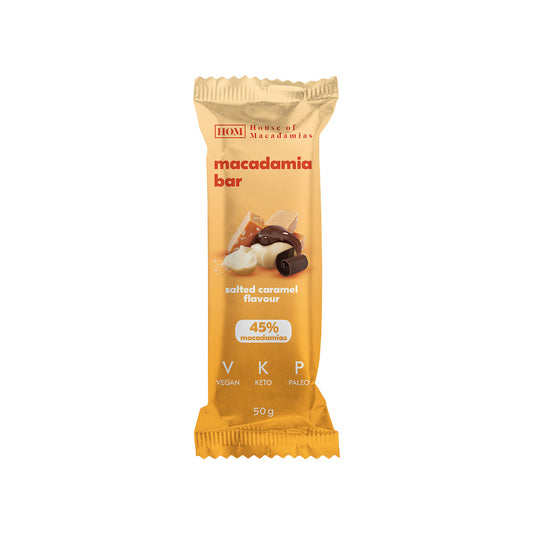 House of Macademias Macadamia Bar Salted Caramel 50g