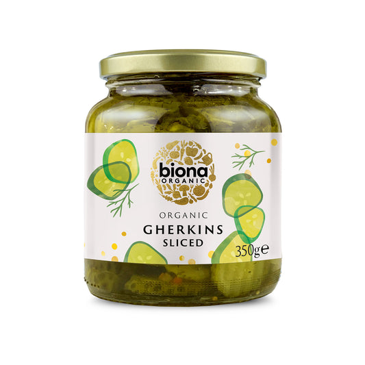 Biona Gherkin Slices 350g