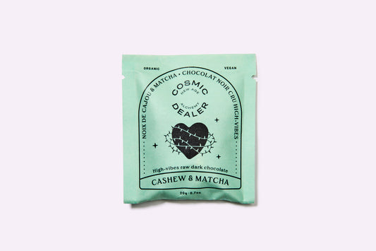 Cosmic Dealer Cashew and Matcha Chakra Chocolate 20g