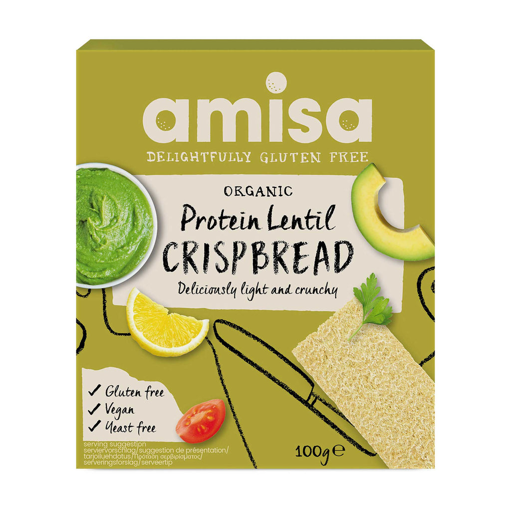 Amisa Protein Lentil Crispbread 100g