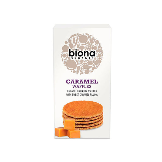 Biona Caramel Waffles 175g