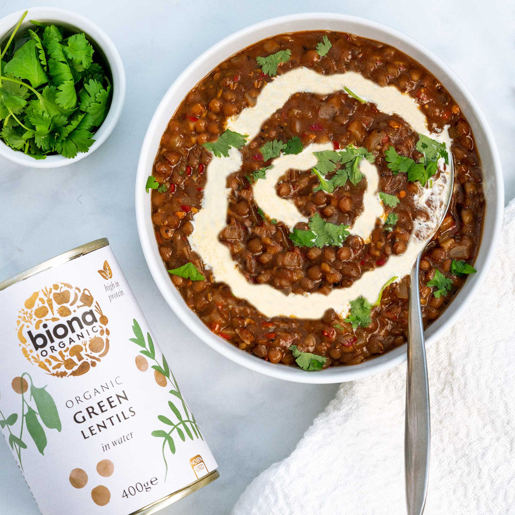 Biona Lentils Green Large 400g