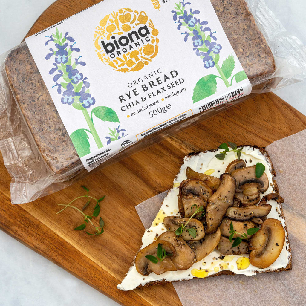 Biona Rye Chia Flax Bread 500g