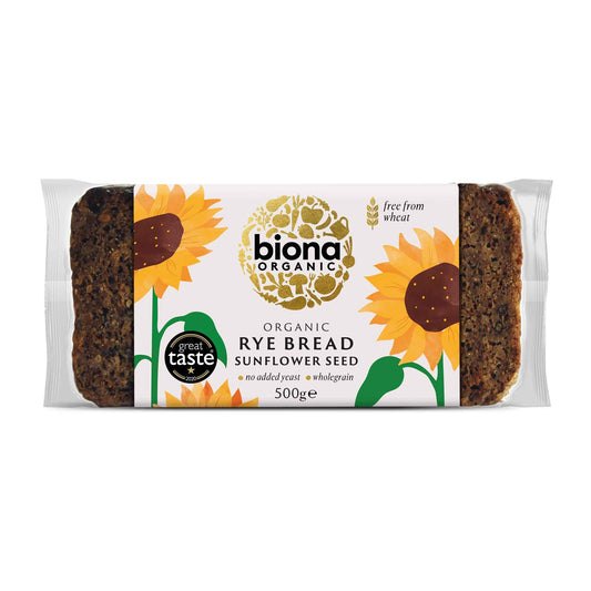 Biona Rye Sunflower Seed Bread 500g