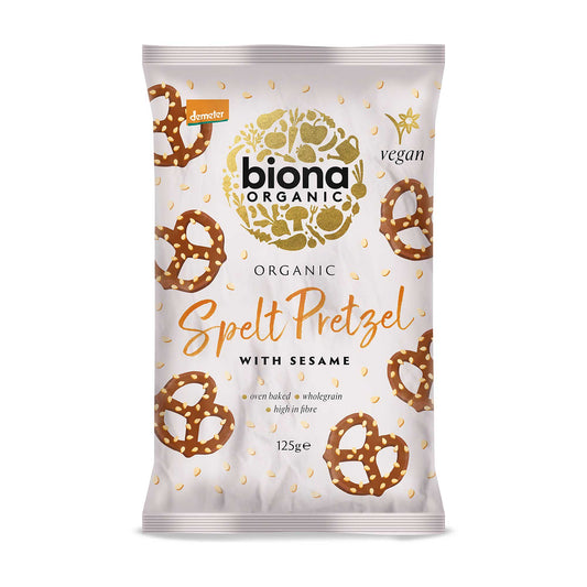 Biona Spelt Sesame Pretzel 125g