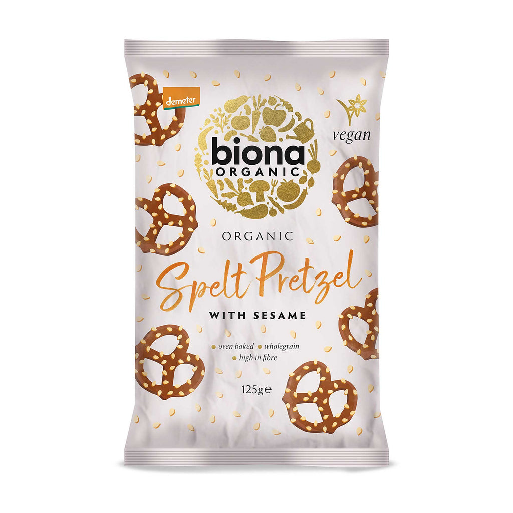 Biona Spelt Sesame Pretzel 125g