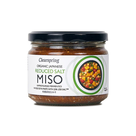 Clearspring Japanese Reduced Salt Miso Paste - Unpasteurised 270g