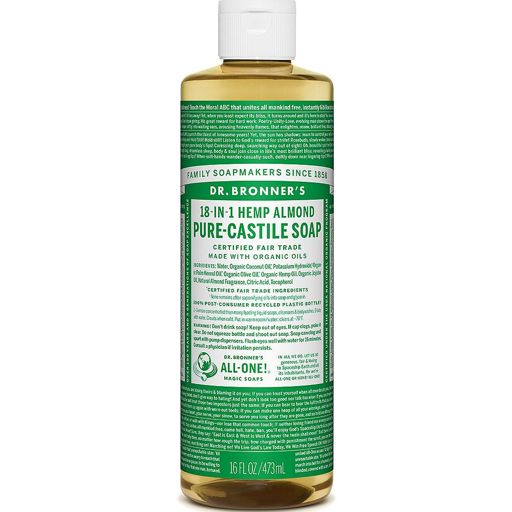 Dr Bronner's Almond Liquid Soap 473ml