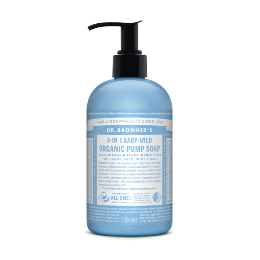 Dr Bronner's Pump Soap - Baby Unscented 355ml